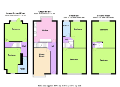 Thumbnail photo of 1 Bedroom Shared House in Double Room, 64 Manor Drive, Leeds, LS6 1DD